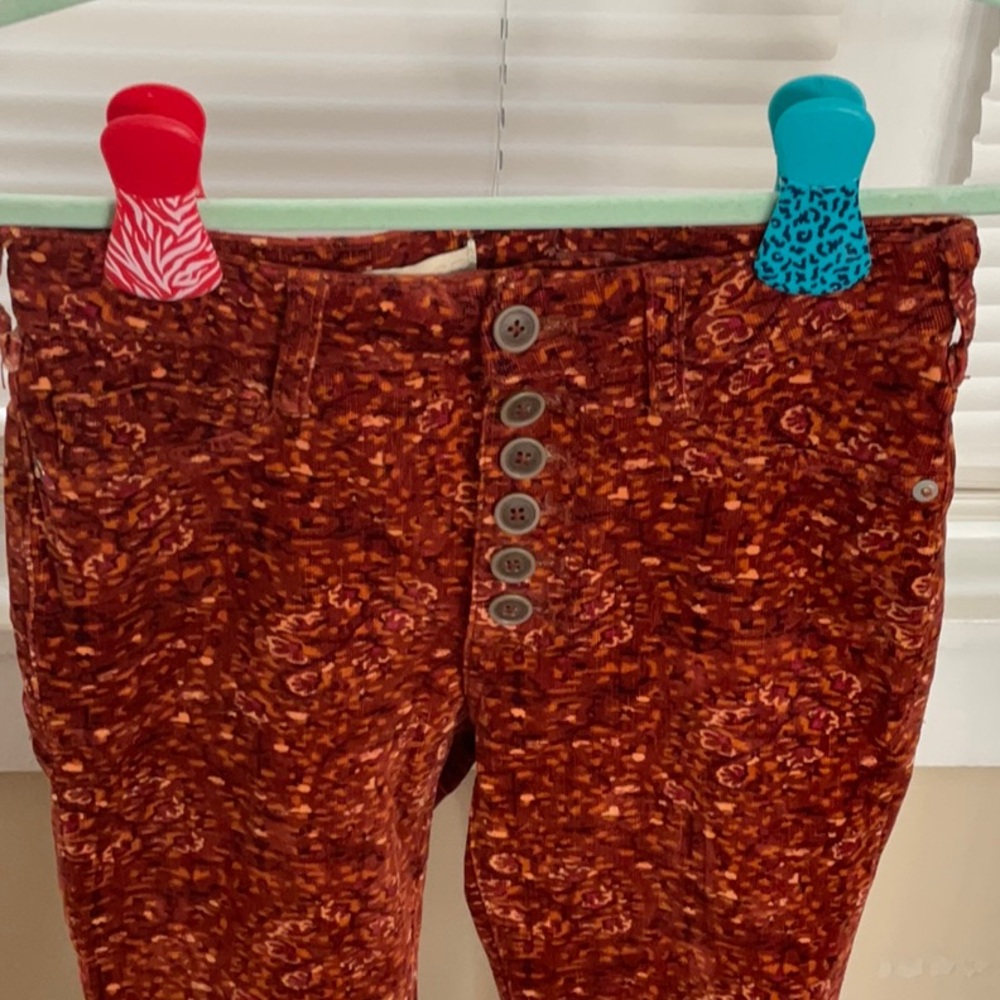 Pilcro Patterned High Rise Skinny Corduroy Pants - Picture 4 of 13